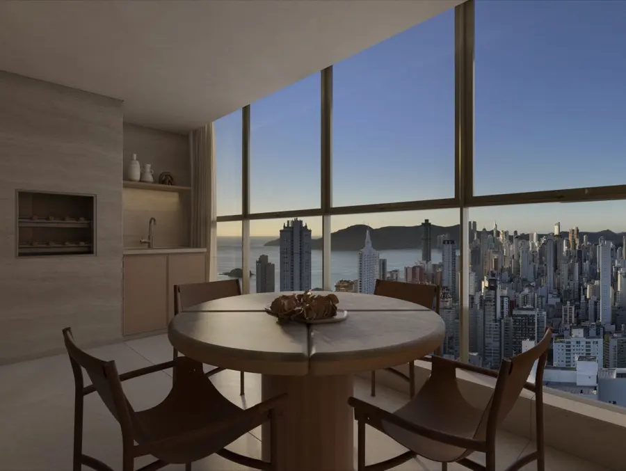 La Città by Pininfarina — living e área gourmet