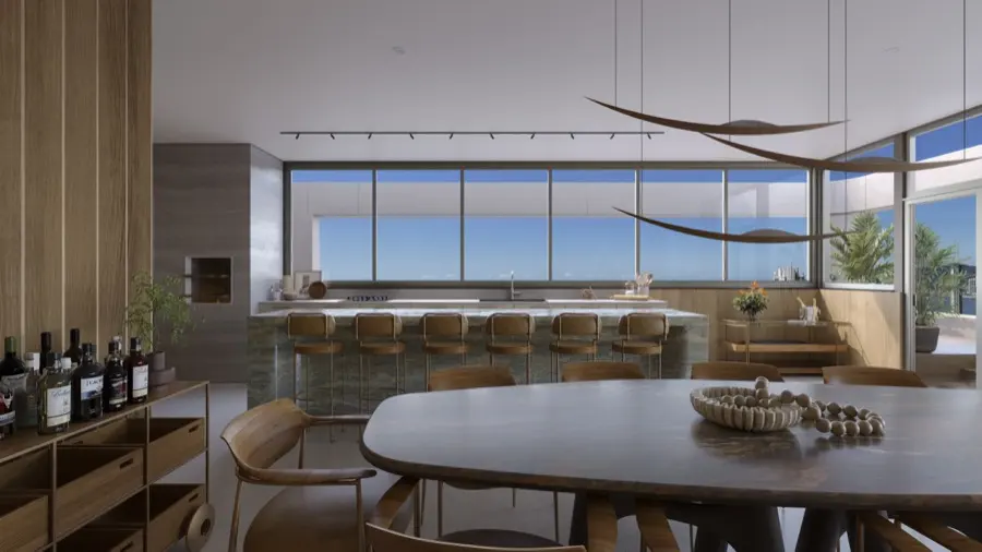 La Città by Pininfarina — duplex · área gourmet