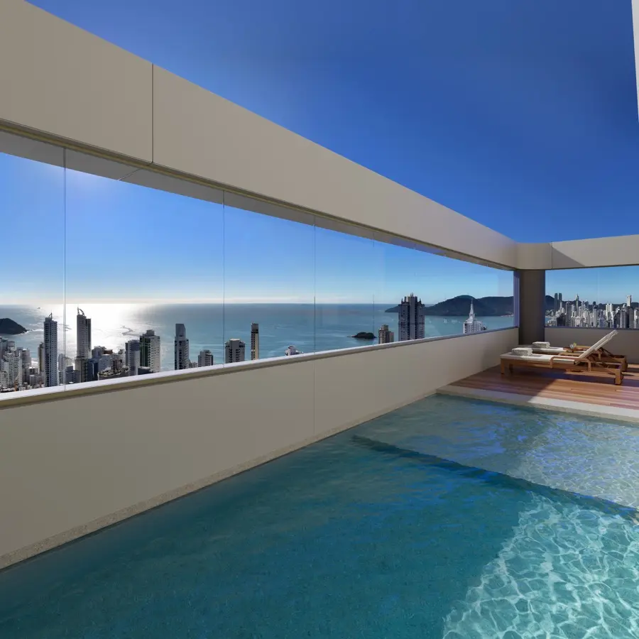 La Città by Pininfarina — duplex · terraço com piscina